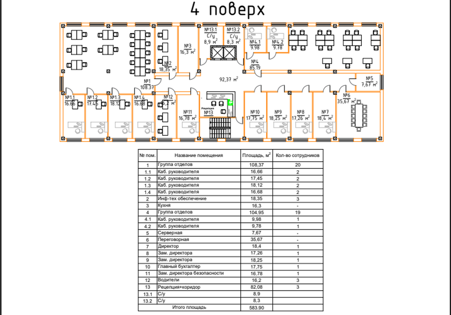Аренда большого офиса с ремонтом в центре Одессы ID 53967 (Фото 12)