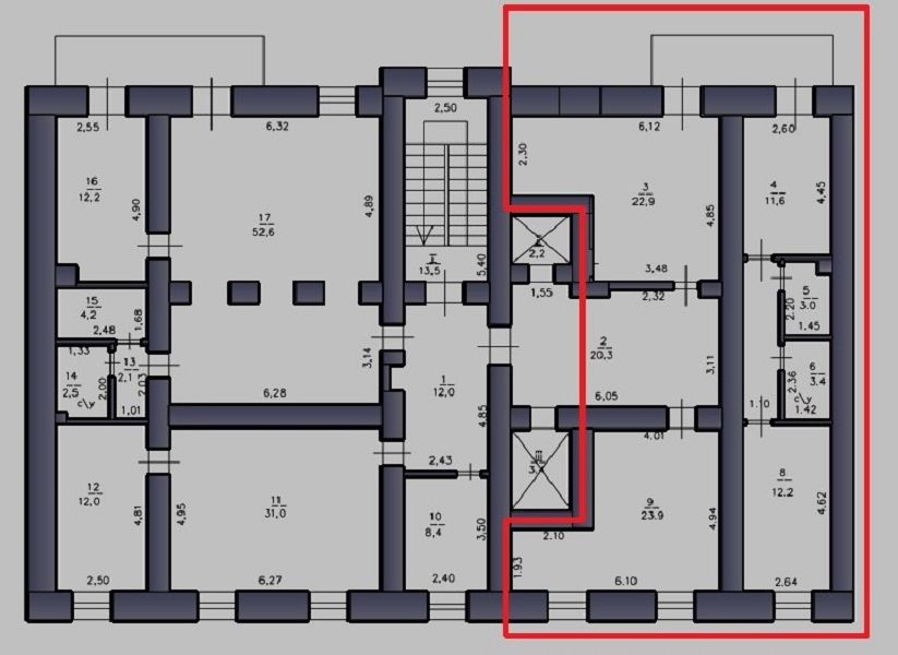 Офис 130 м² в центре Одессы для крюинга, логистической или юрфирмы ID 52501 (Фото 23)