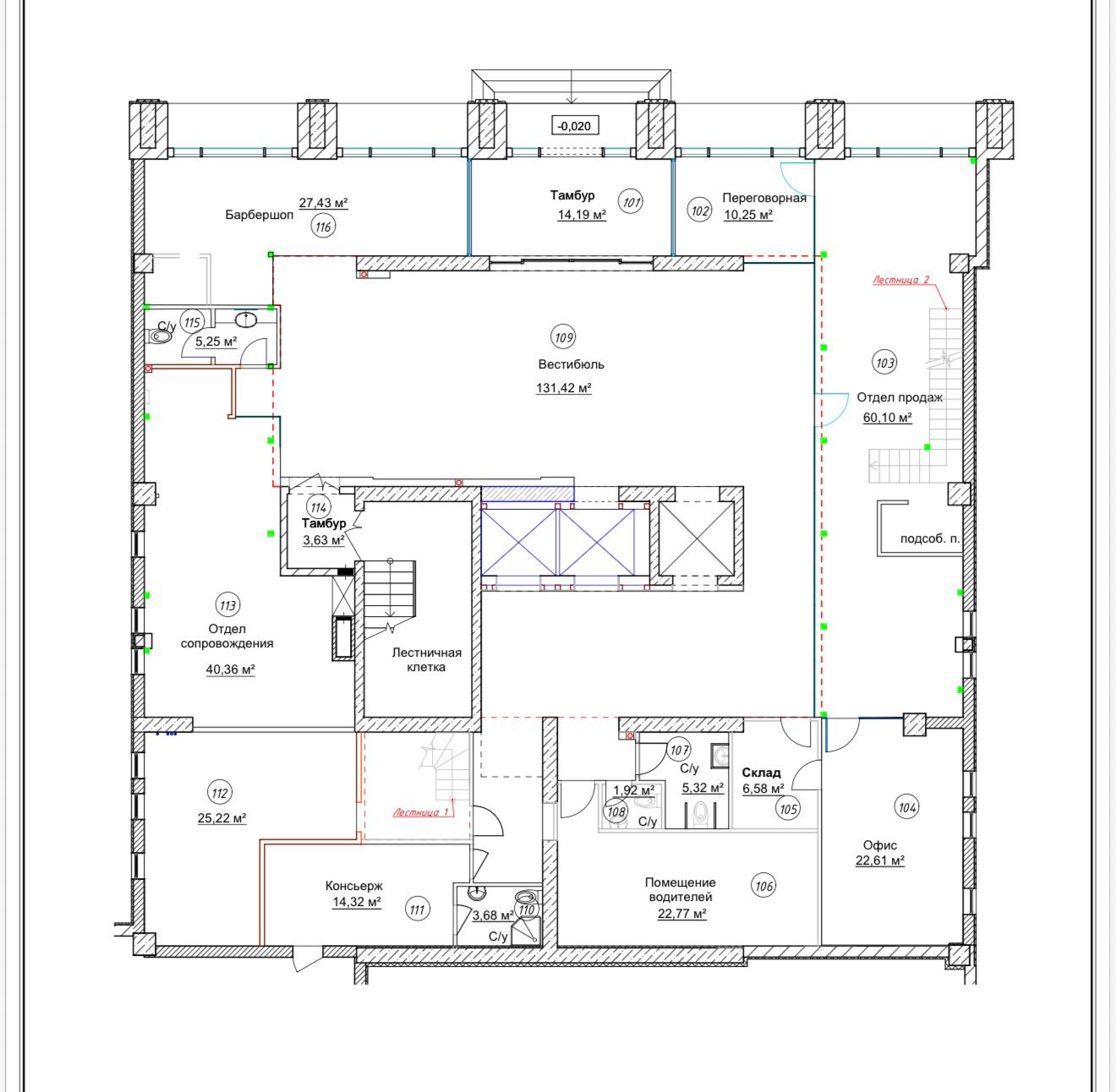 ПРОДАЖА КОММЕРЧЕСКОЙ НЕДВИЖИМОСТИ 545 кв. м. в ЖК "Башня CHKALOV"  ID 54321 (Фото 3)