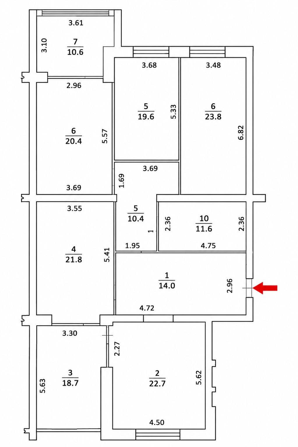 Презентабельный офис 179 м² на Французском бульваре в ЖК ЗАРС ID 53913 (Фото 12)